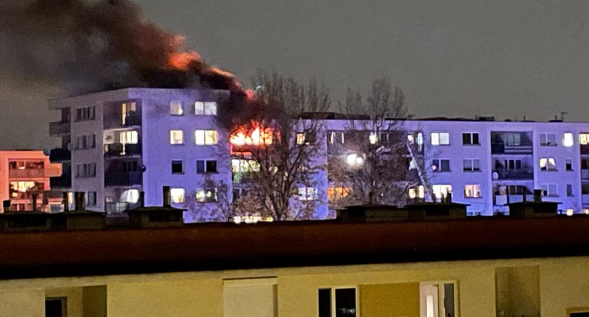 Pożar bloku przy Pełczyńskiego