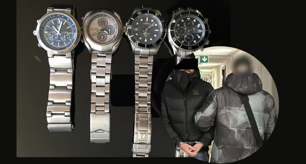 Działania służb, Policjanci Bemowa zatrzymali sprytnego oszusta Kradł zegarki biżuterię - zdjęcie, fotografia
