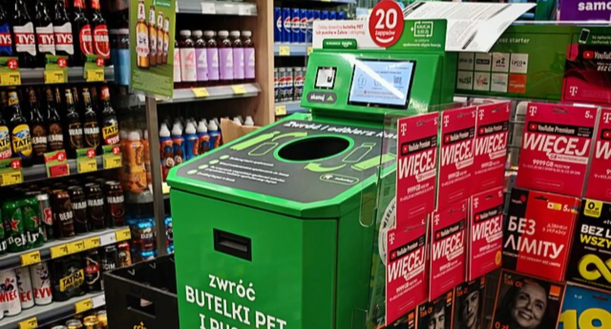 Handel i usługi, Gdzie oddać butelki kaucją Bemowie Lista butelkomatów - zdjęcie, fotografia