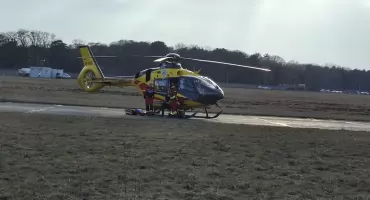 Groźny incydent na Lotnisku Bemowo. Samolot zjechał z pasa startowego